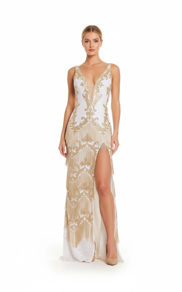 Jovani Jovani-38847-White/Gold