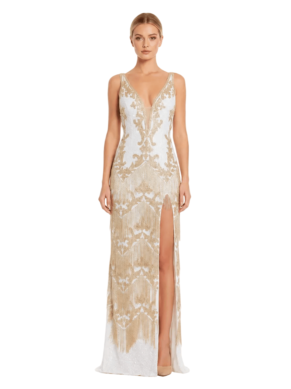 Jovani Jovani-38847-White/Gold