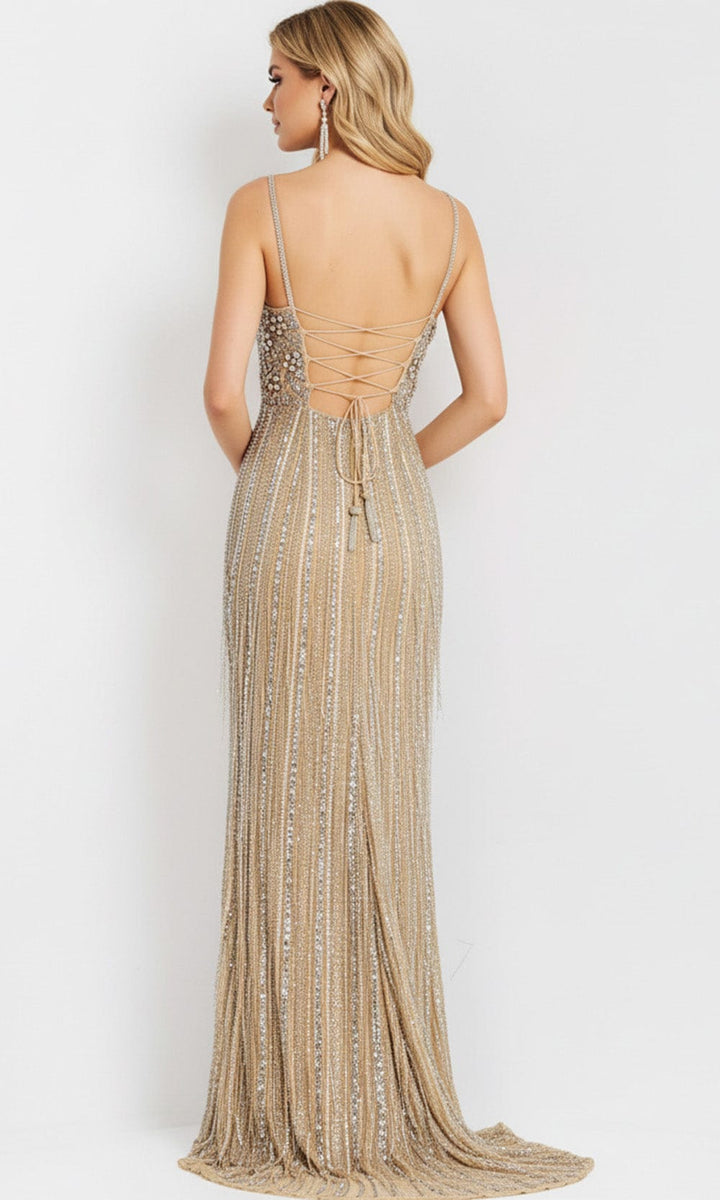Jovani Jovani-48548-Nude Silver