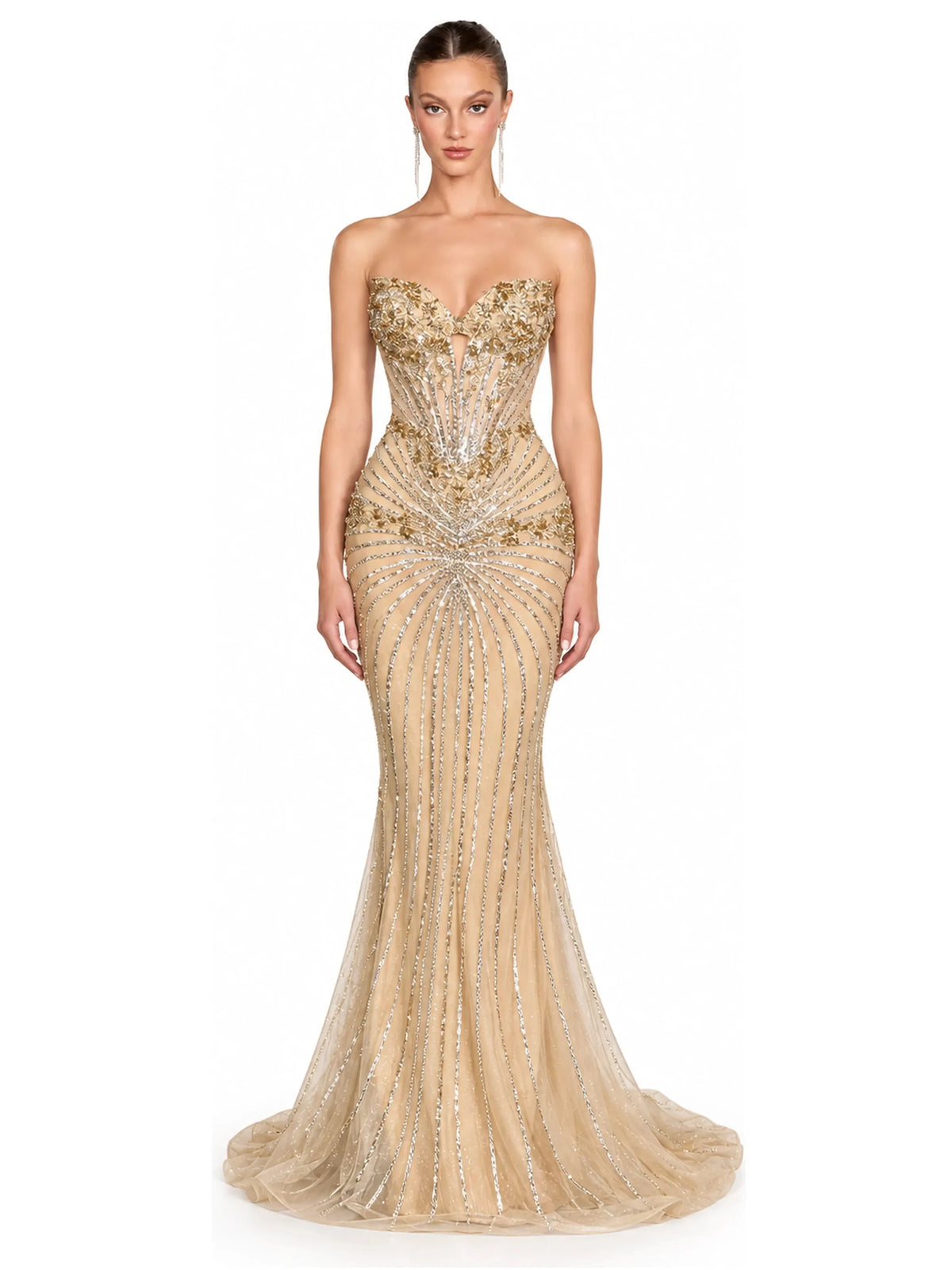 LaDivine dresses LaDivine - KV1139 - Gold