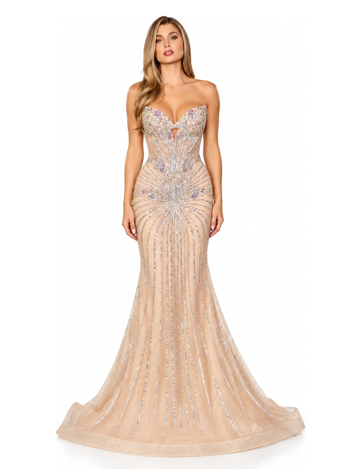 LaDivine dresses LaDivine - KV1139 - Nude