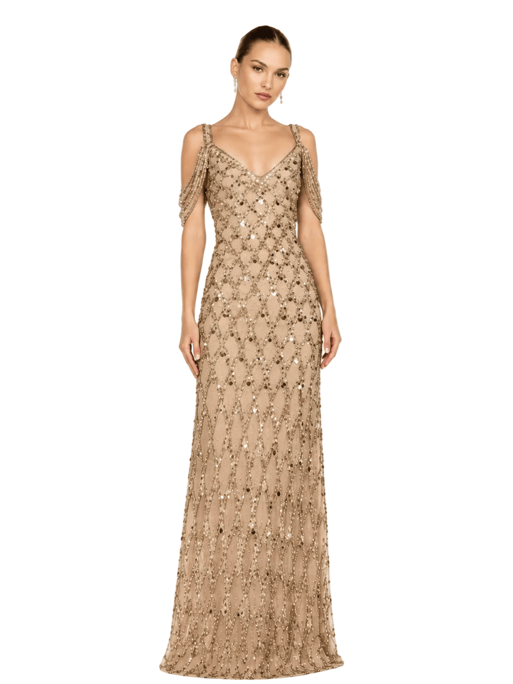 Mac Duggal dresses Mac Duggal-10139-gold