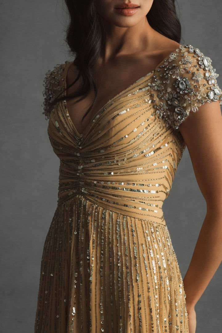 Mac Duggal Mac Duggal -23042- Gold