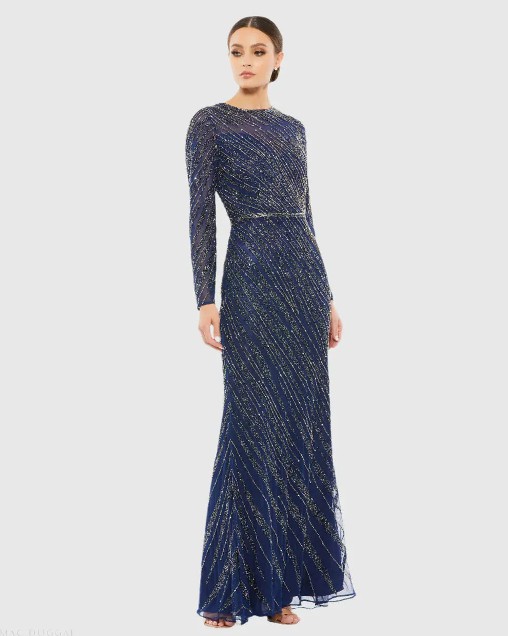 Mac Duggal MAC DUGGAL- 5240 -navy-plus