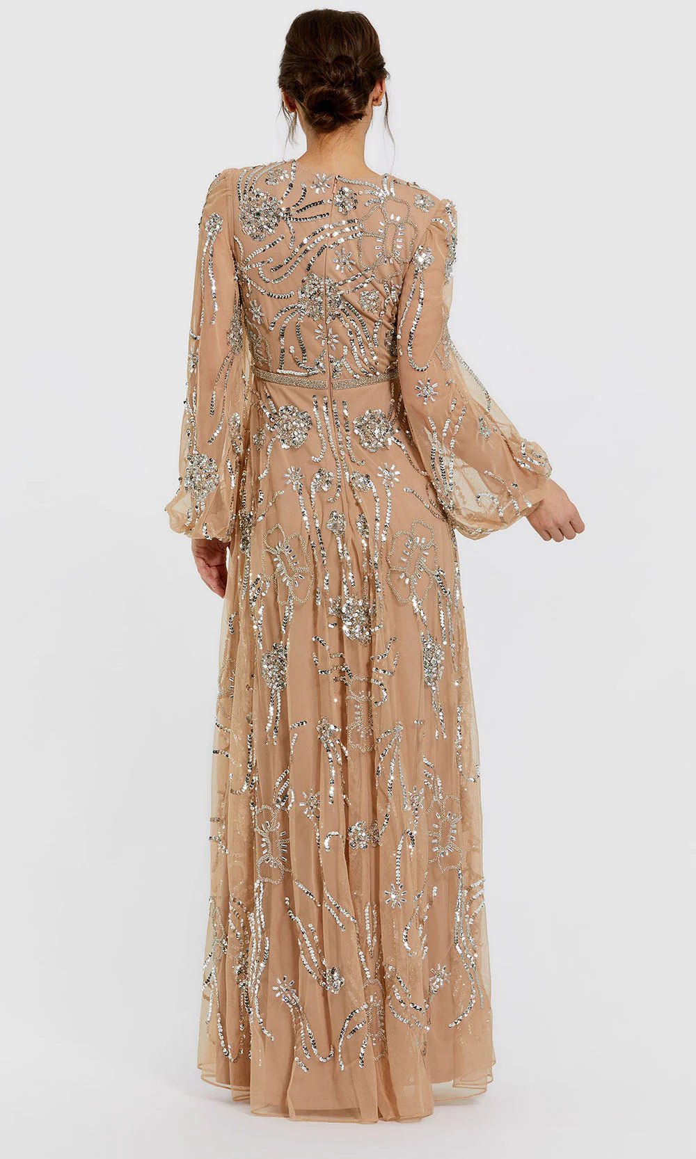 MAC MUGGAL - 94072 - NUDE - riyadhdress