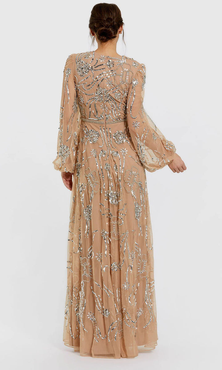 MAC MUGGAL - 94072 - NUDE - riyadhdress