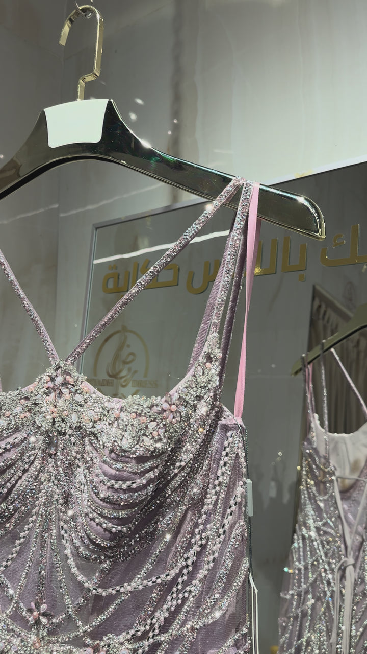 Amelia - 2136- dark mauve dresses Amelia