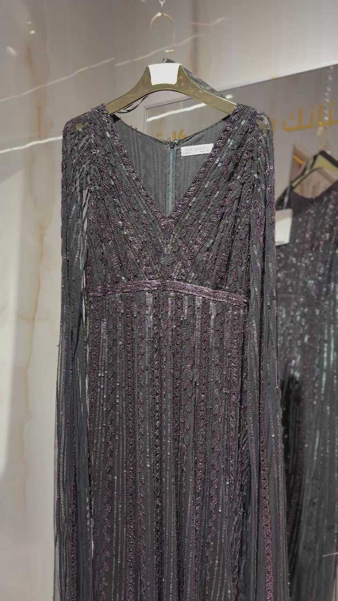 Mac Duggal-5915-Black Berry-Plus Mac Duggal