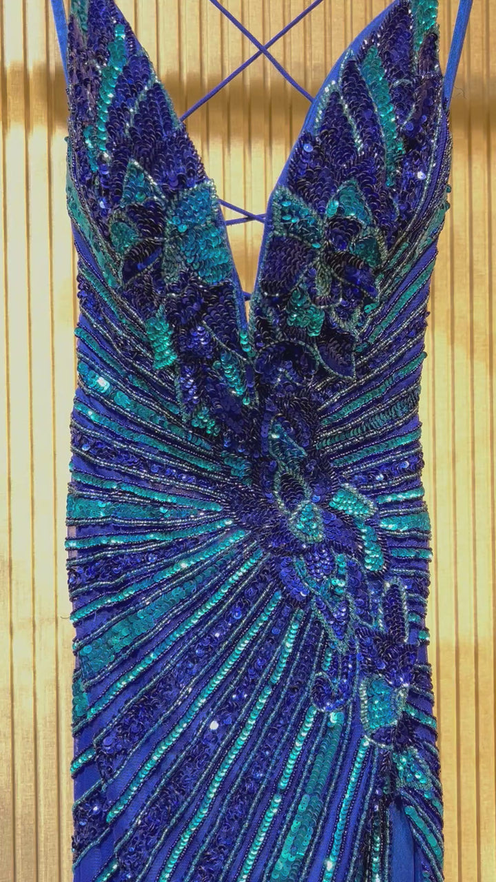 Ashley- 12149-Turquoise/Royal