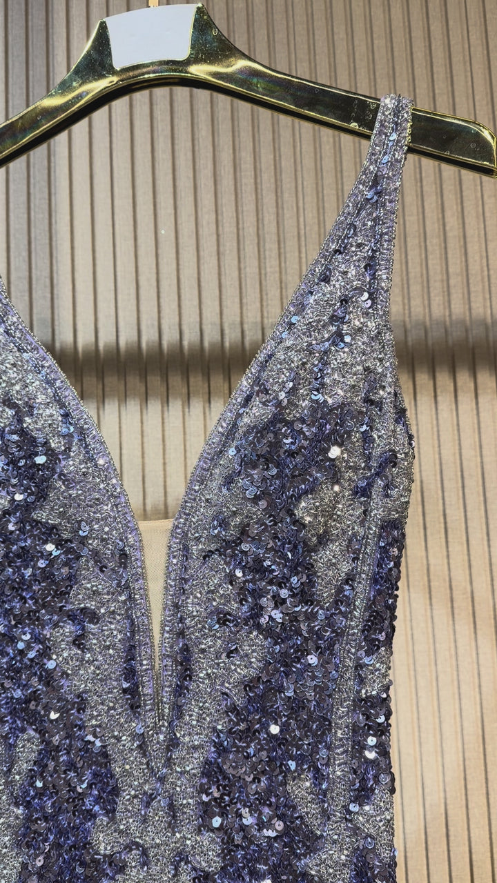 Jovani - 38847 - Lilac/Silver