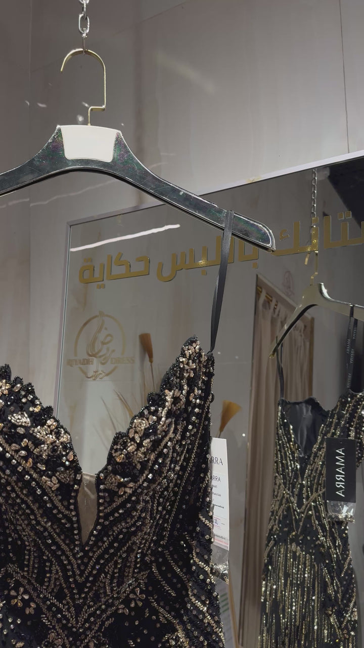 Amarra - 88915-black gold dresses Amarra