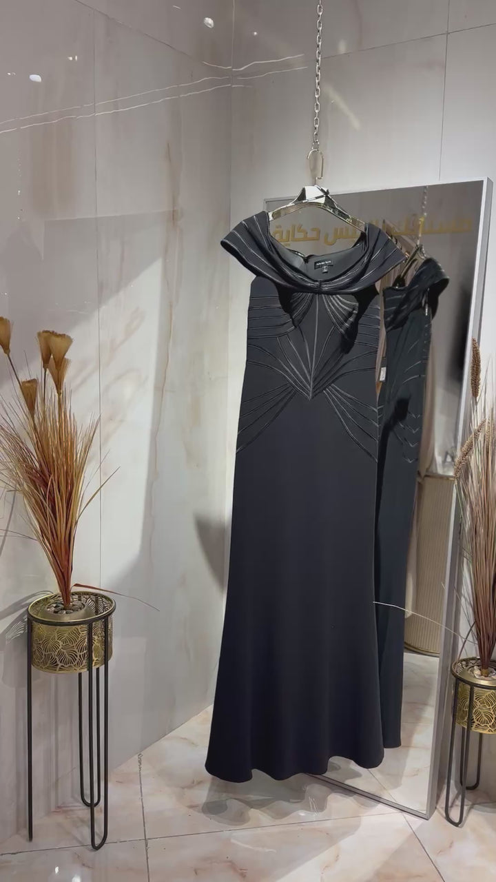 Tadashi Shoji - Bos25683L -Black riyadhdress