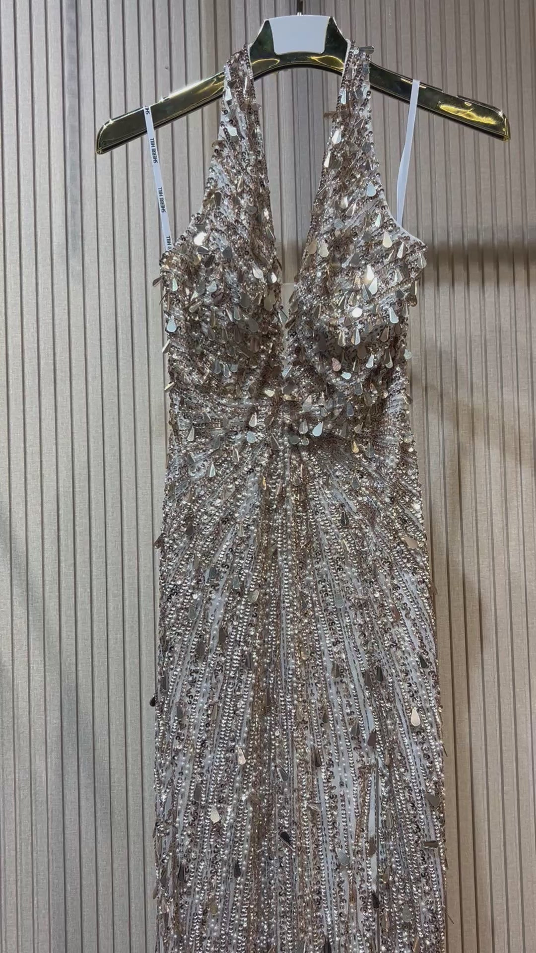 Sherri Hill -57227 - ivory-gold