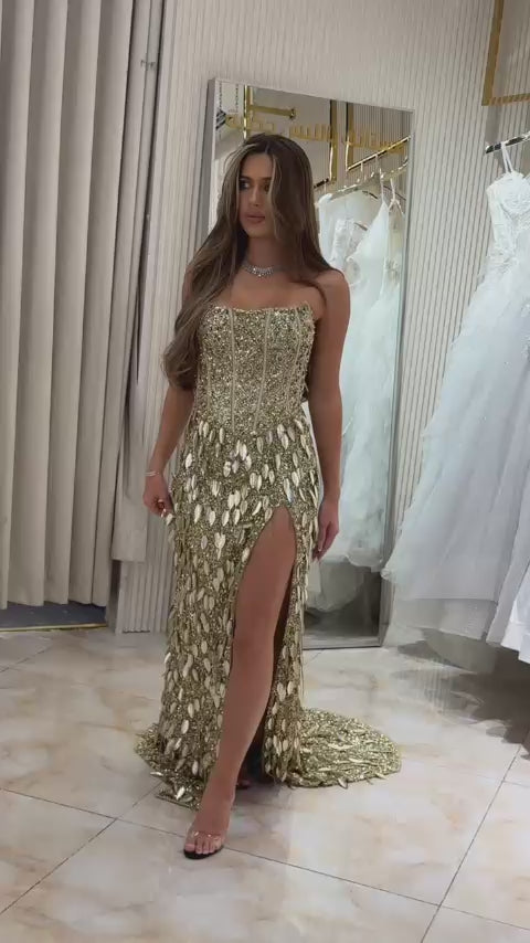 Jovani - 49240 - Nude/Gold