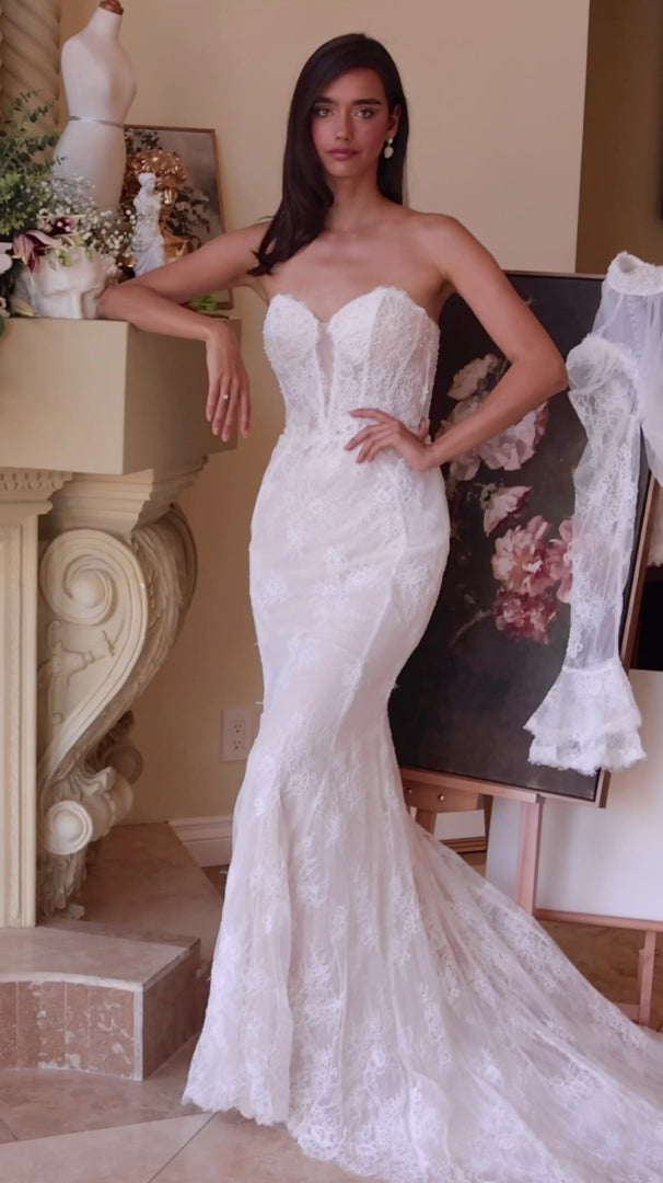 Andrea And Leo - wl042 - Off White dresses Andrea and Leo