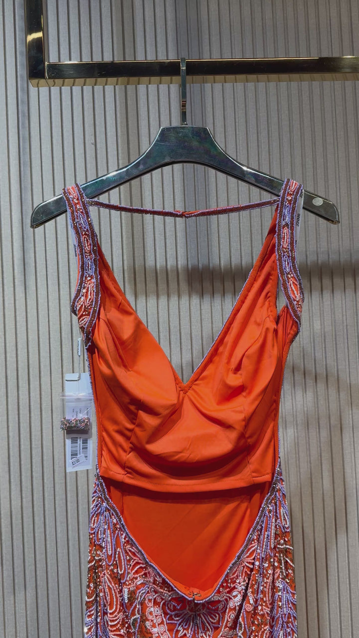 Jovani - 45533 - Orange/Multi