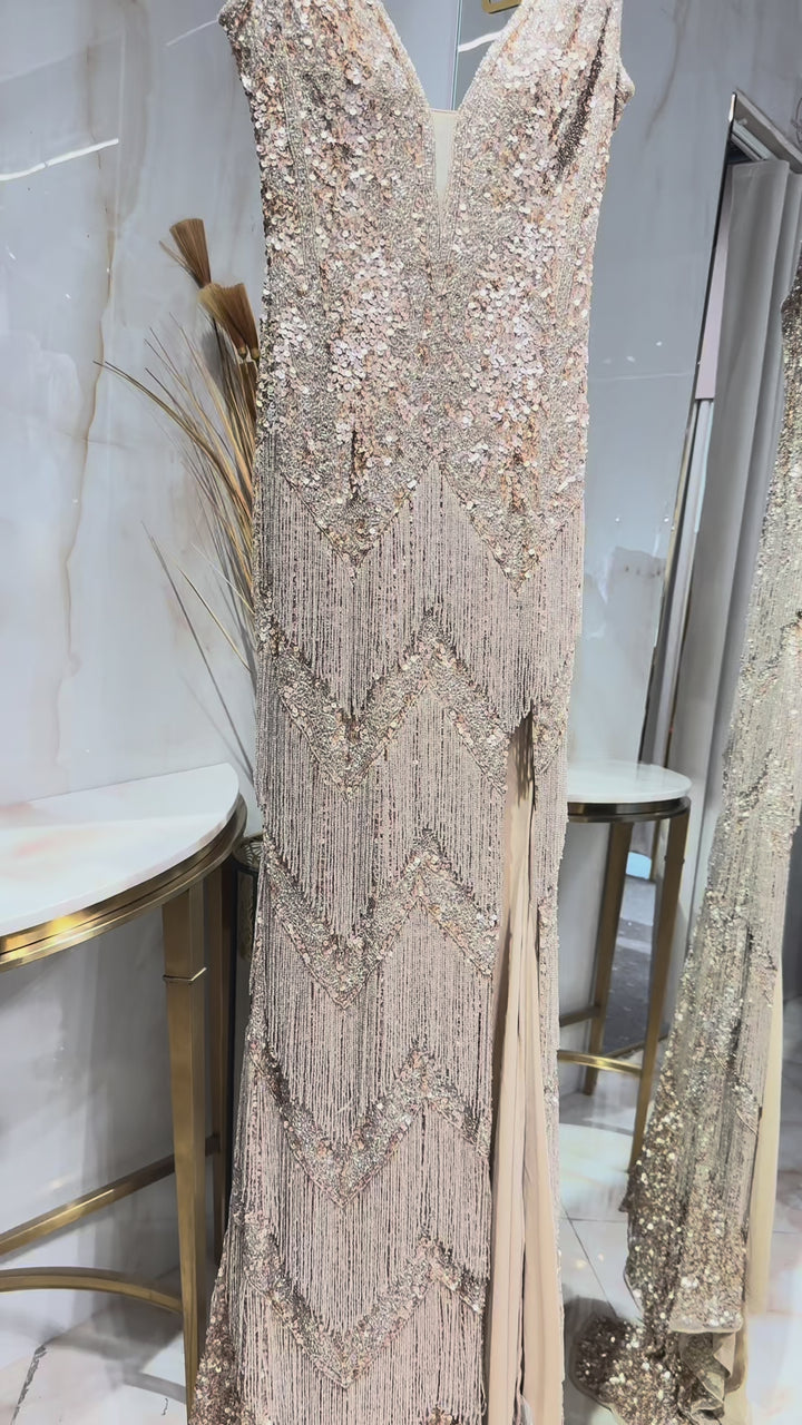 Jovani - 38847-Champagne dresses Jovani