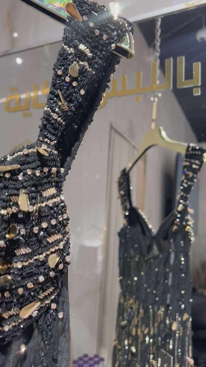 Amarra -89604-Black/Gold dresses Amarra