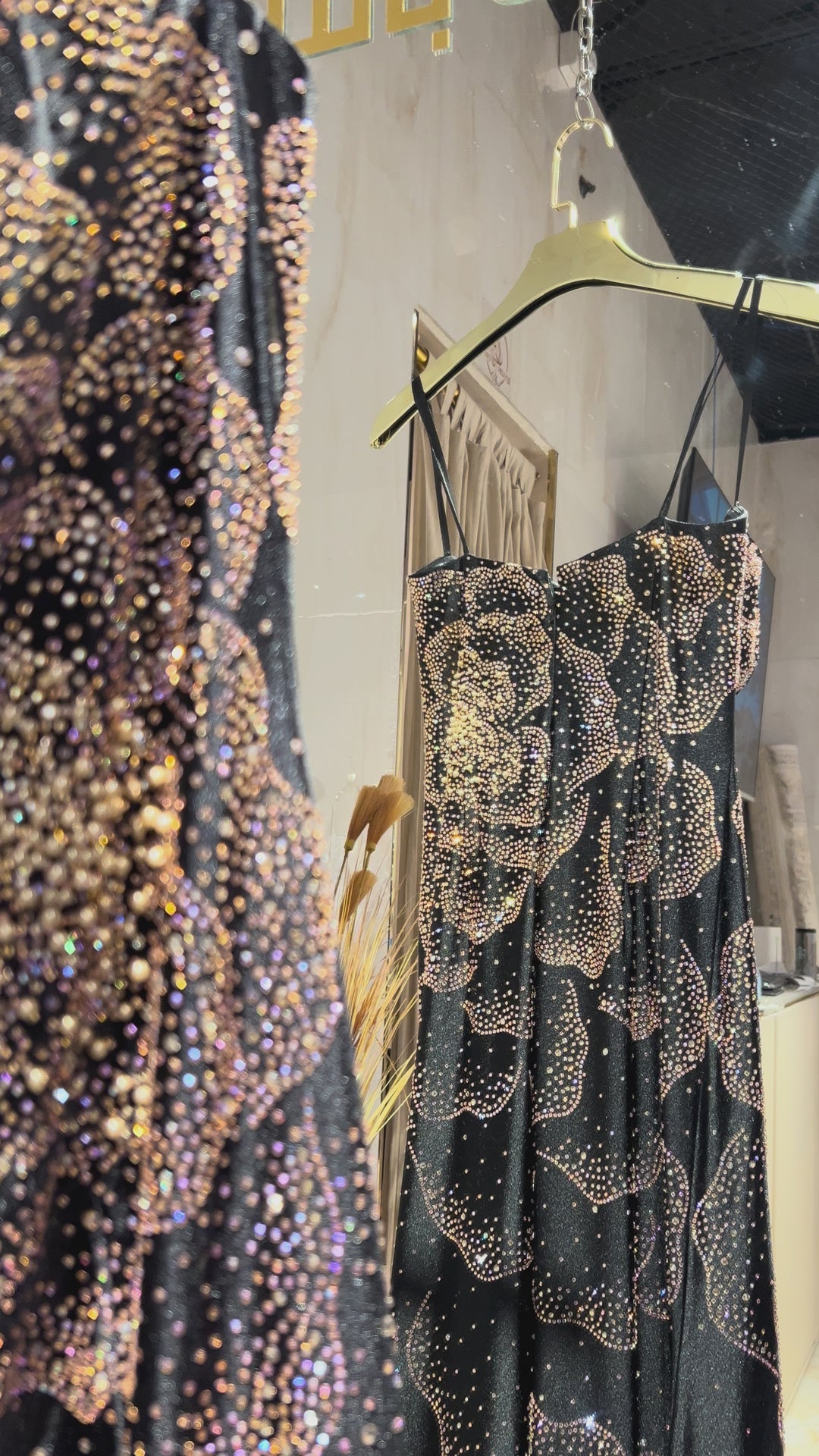 Amelia - 3105- BLACK/ROSE riyadhdress