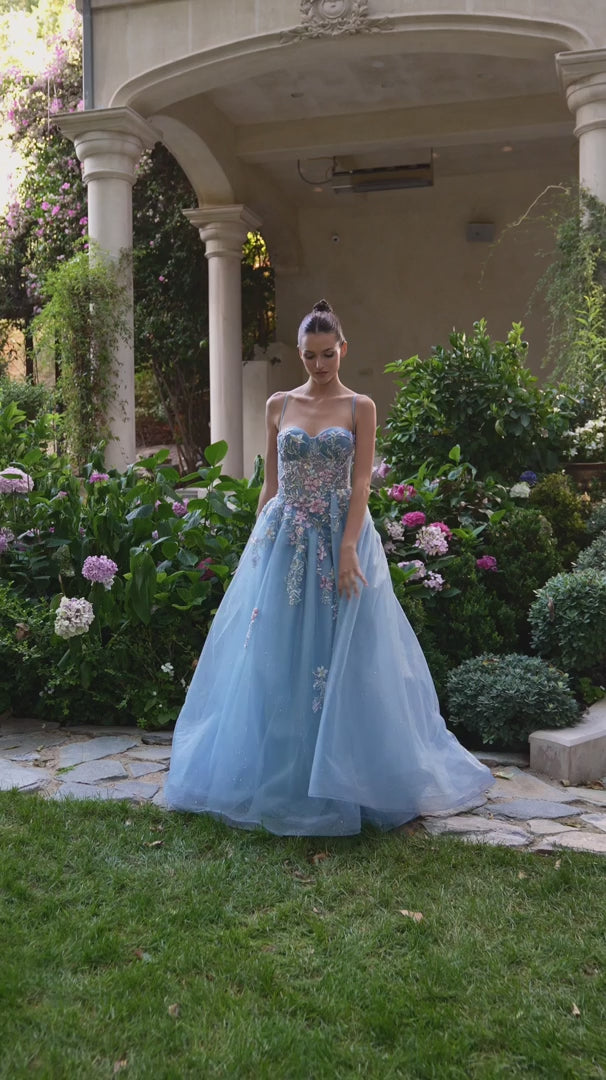 Andrea And Leo -a1490-blue dresses Andrea and Leo