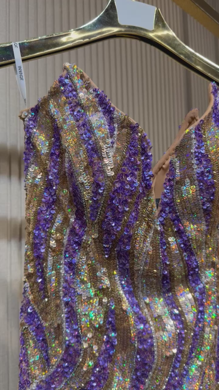 Jovani-49239-Gold/ Lilac