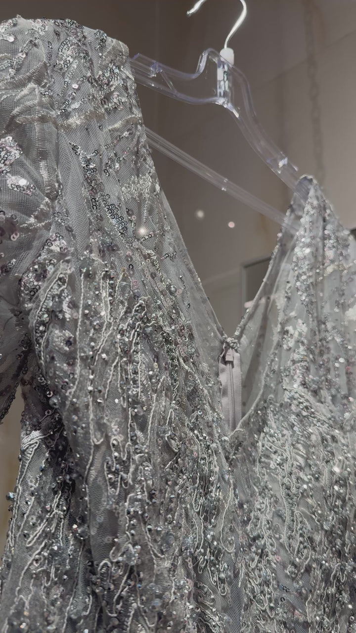 Lara - 29198-grey dresses riyadhdress