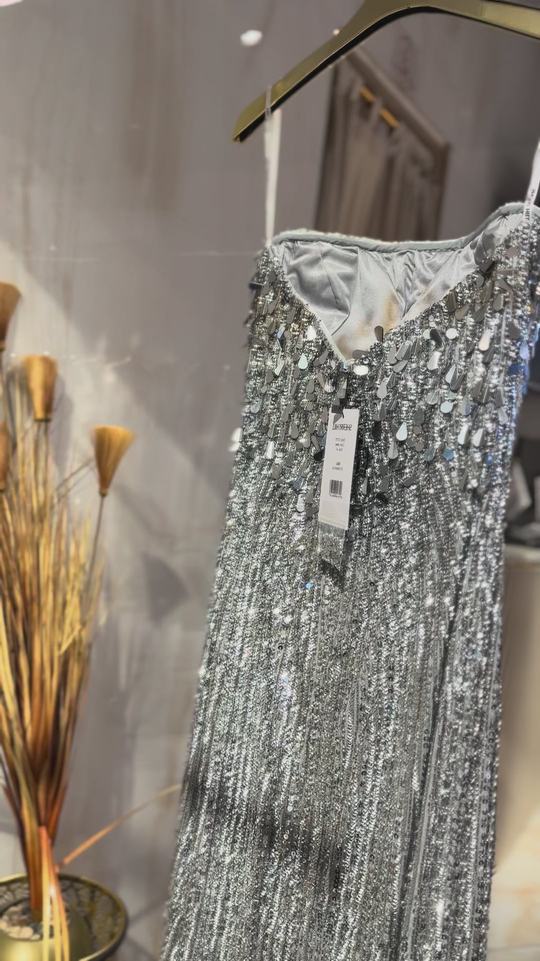 Sherrihill-57218-silver dress Sherri Hill