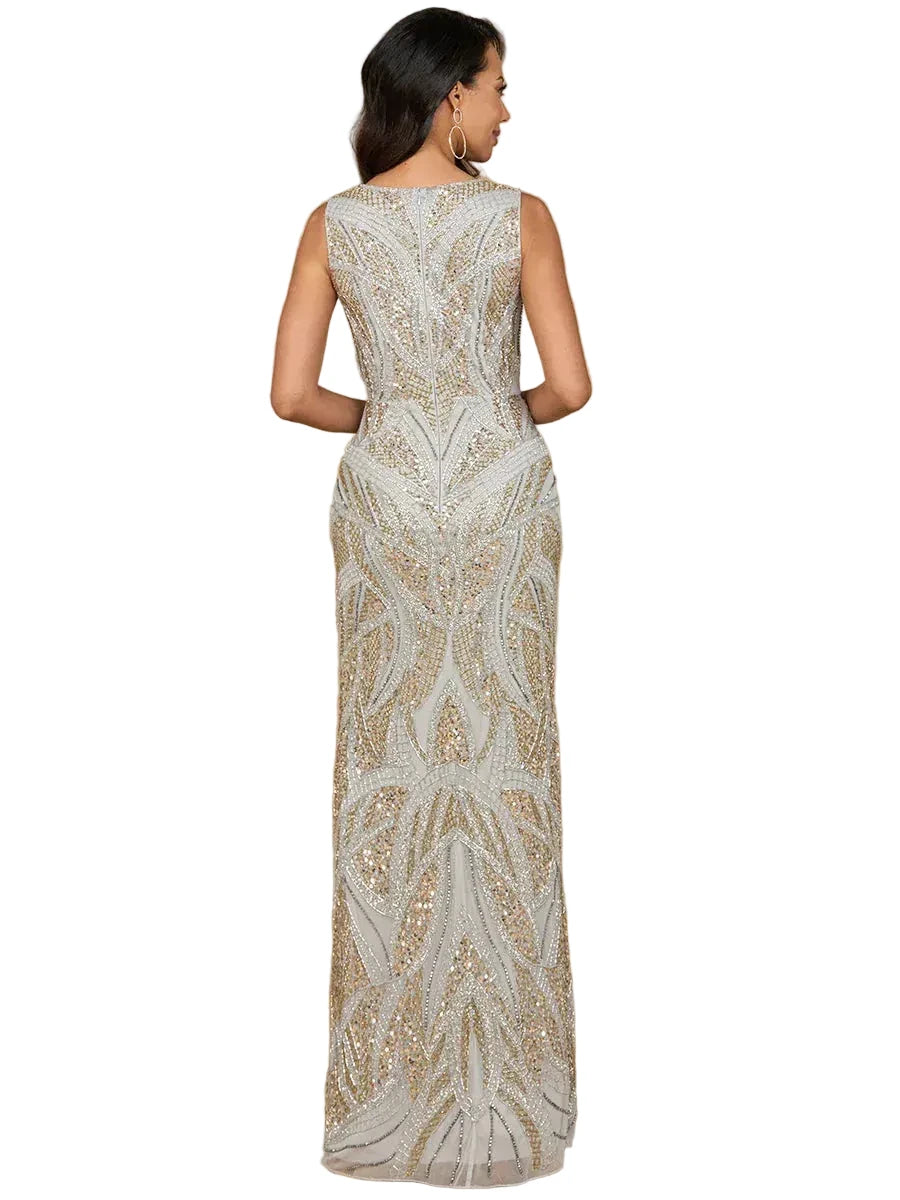 riyadhdress dresses Lara - 28971 - silver/gold
