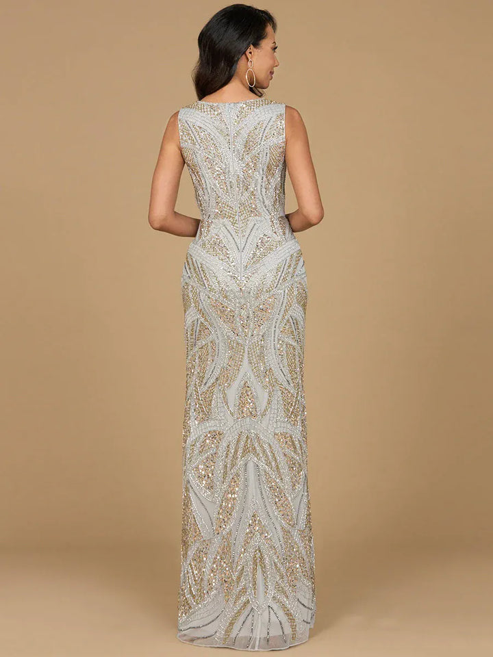 riyadhdress dresses Lara - 28971 - silver/gold