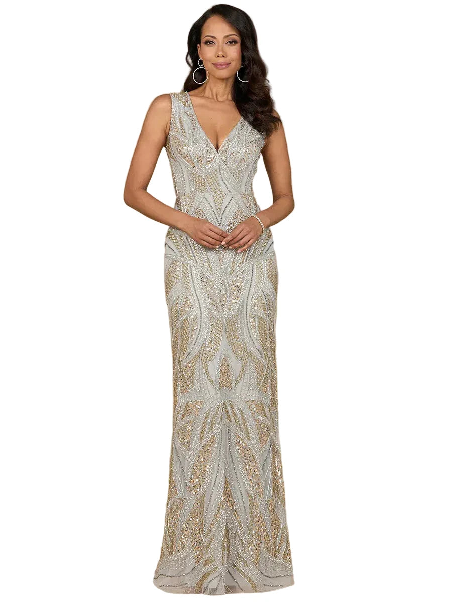 riyadhdress dresses Lara - 28971 - silver/gold