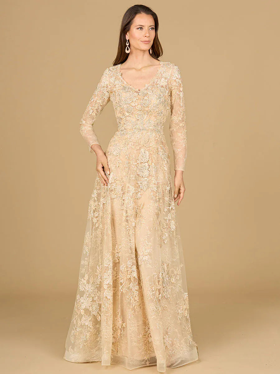 riyadhdress dresses Lara - 29135-champagne