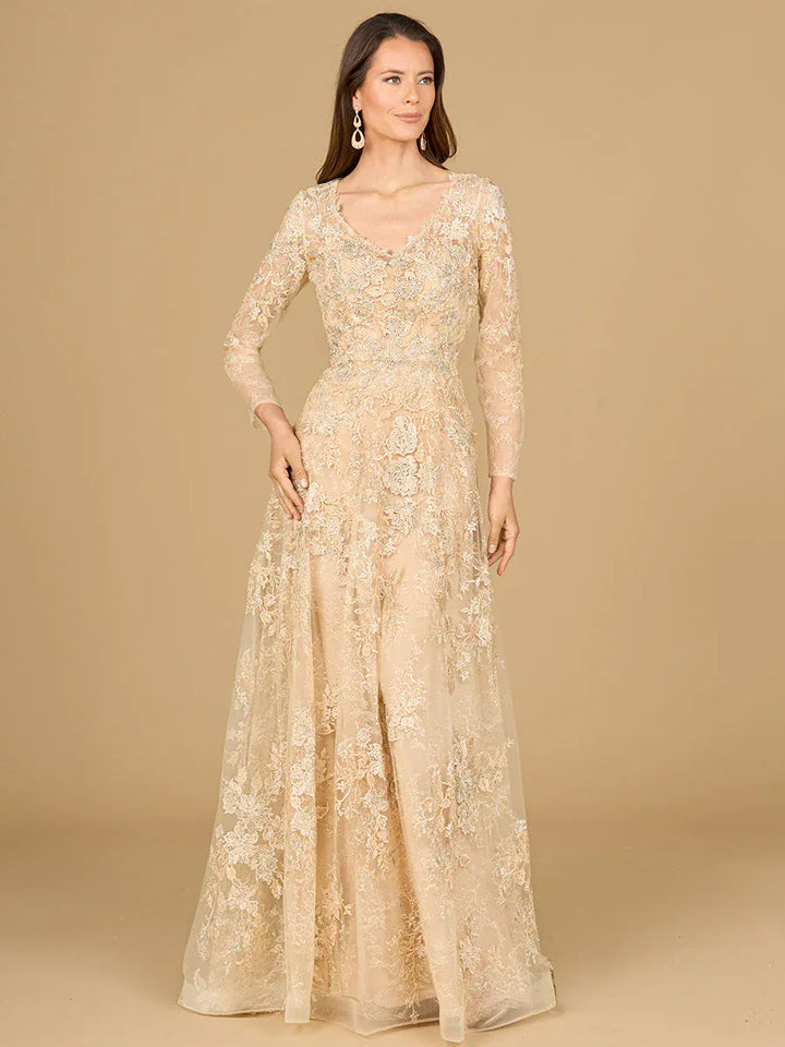 riyadhdress dresses Lara - 29135-champagne