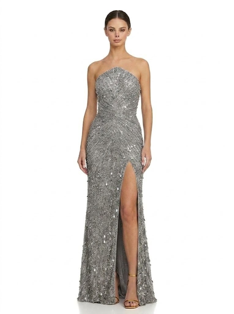 Sherri Hill dress Sherrihill-57608-silver