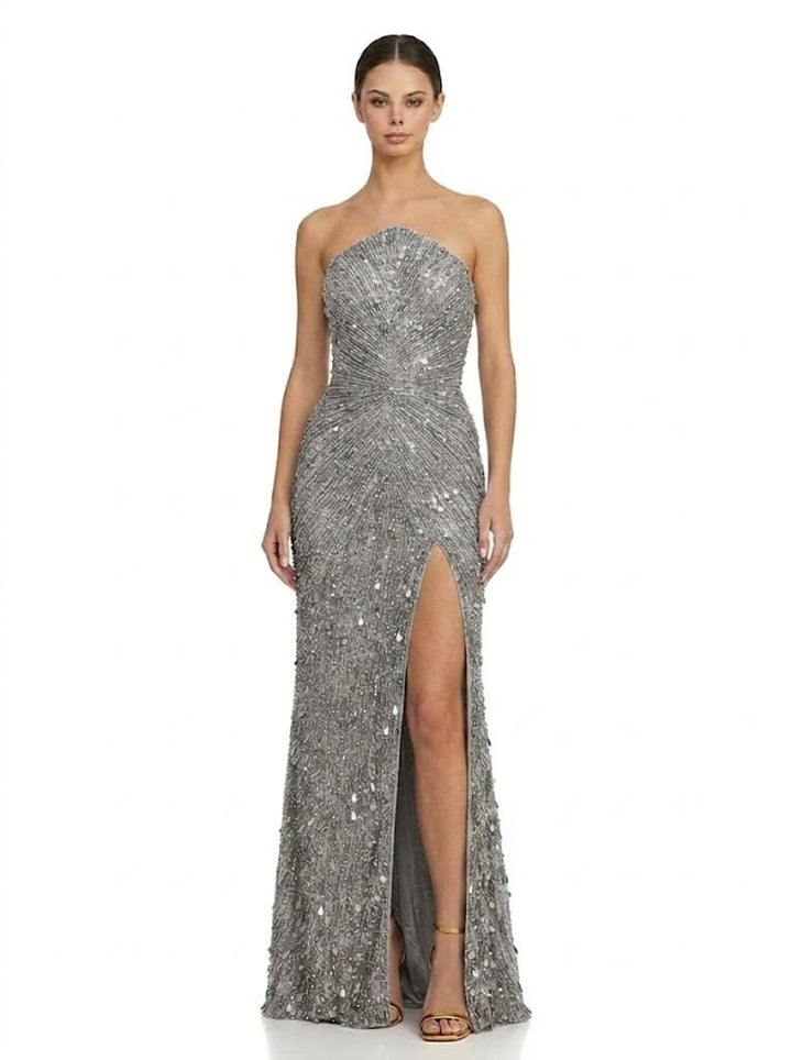 Sherri Hill dress Sherrihill-57608-silver