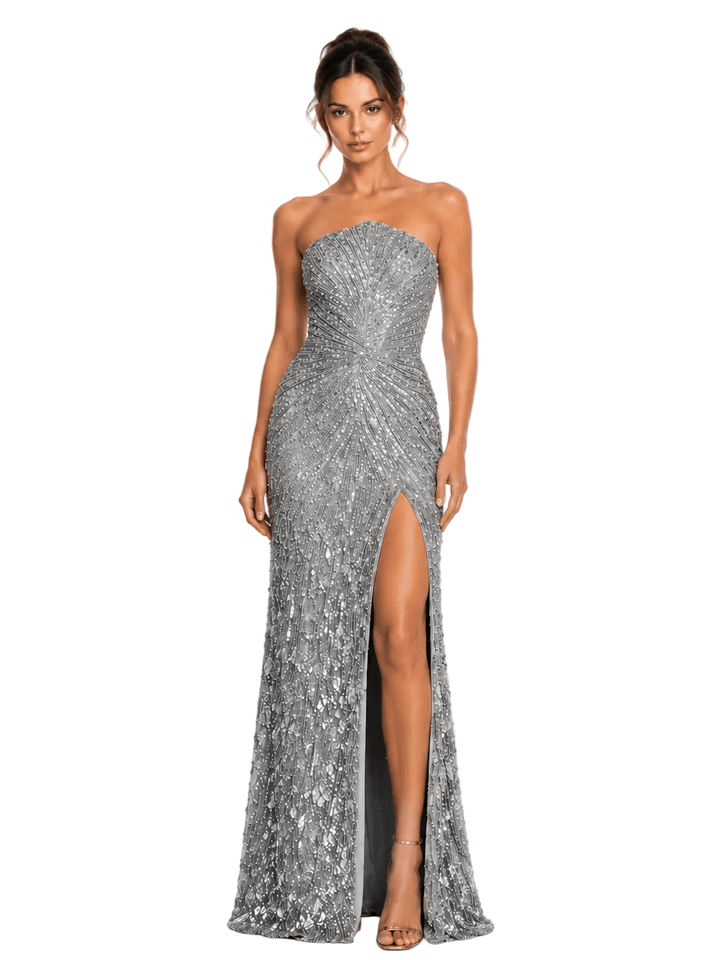 Sherri Hill dress Sherrihill-57736-silver