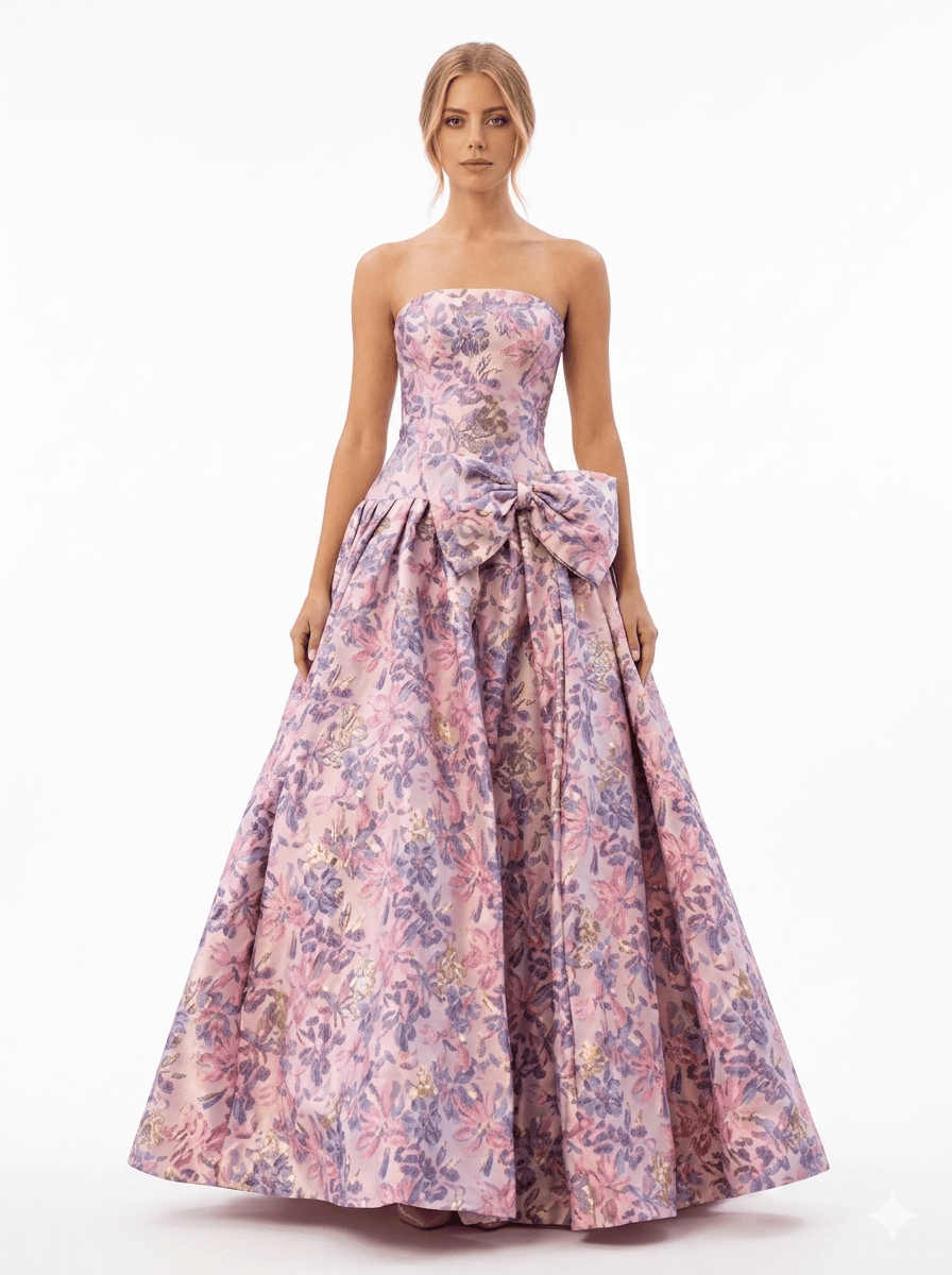 Sherri Hill dress Sherrihill-57781-Light Blue Print