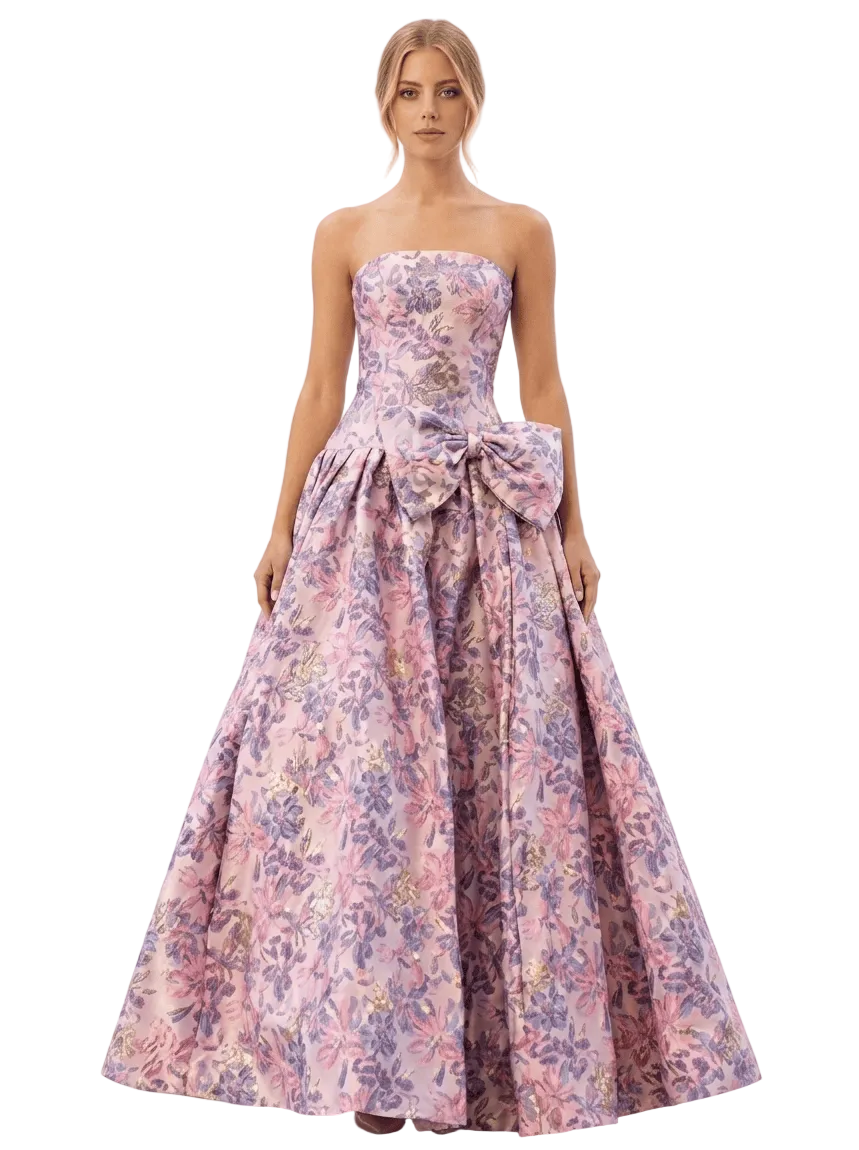Sherri Hill dress Sherrihill-57781-Light Blue Print