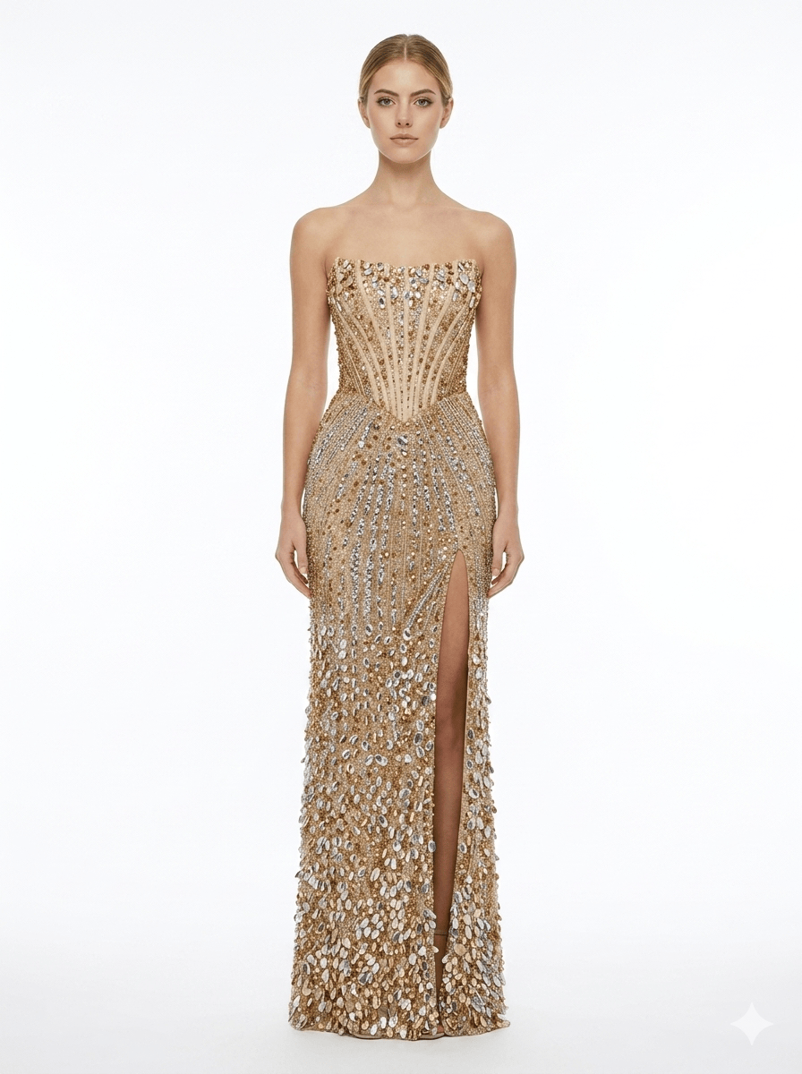 Sherri Hill dress Sherrihill-57963-gold