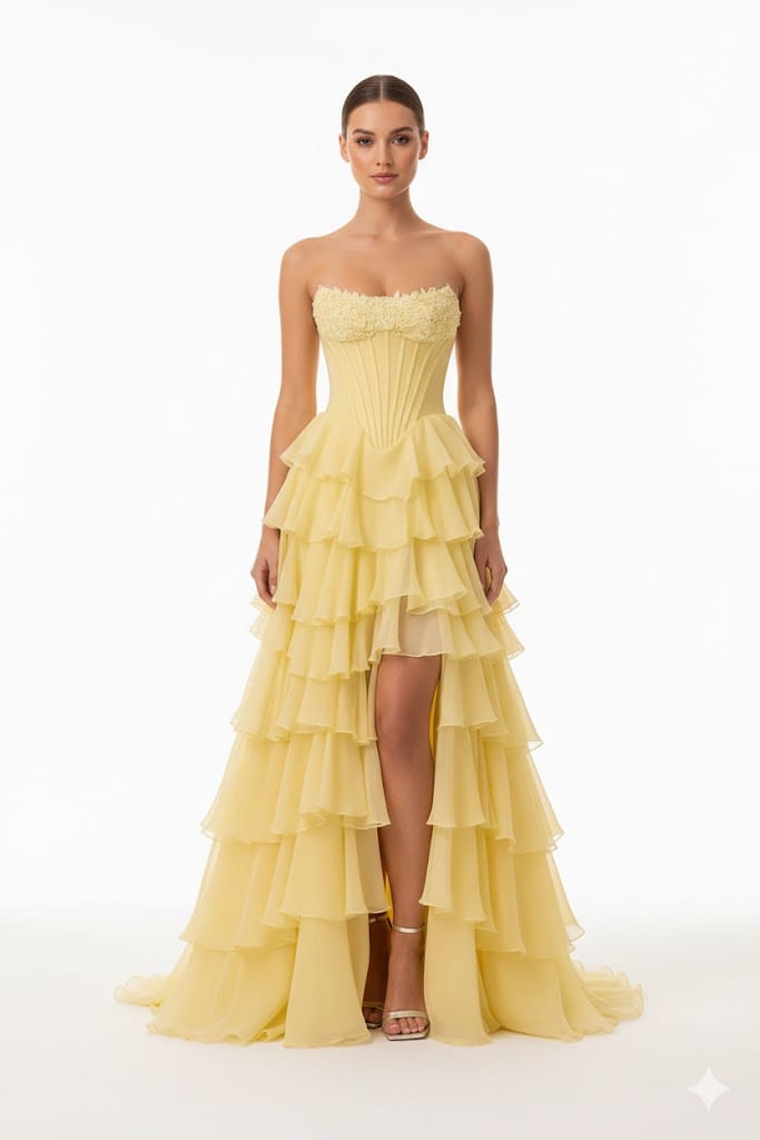 Sherri Hill dresses Sherrihill-57541-yellow