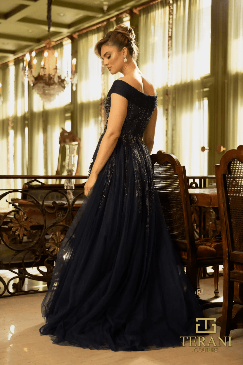 TERANI - 242M3347 - NAVY - riyadhdress