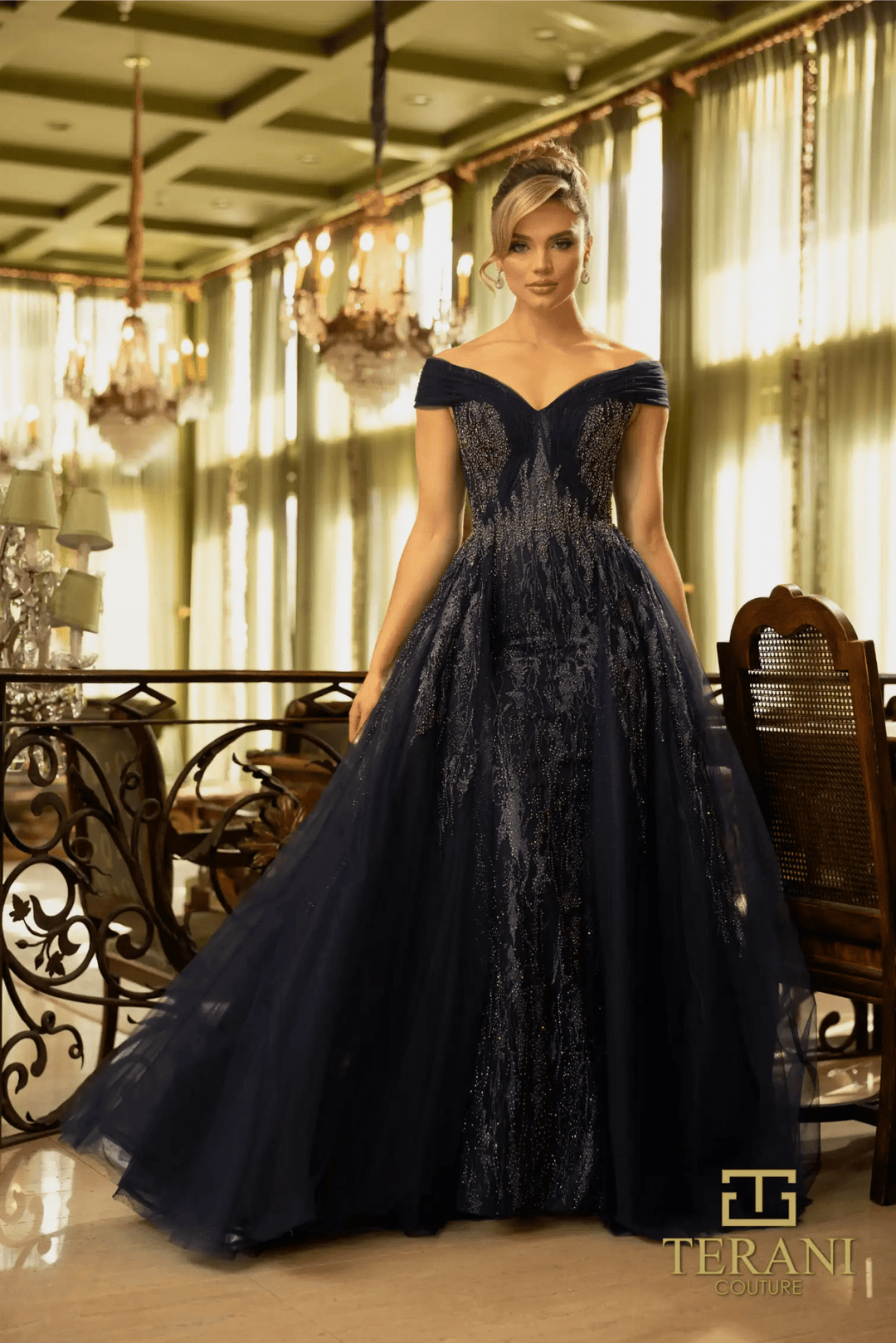 TERANI - 242M3347 - NAVY - riyadhdress