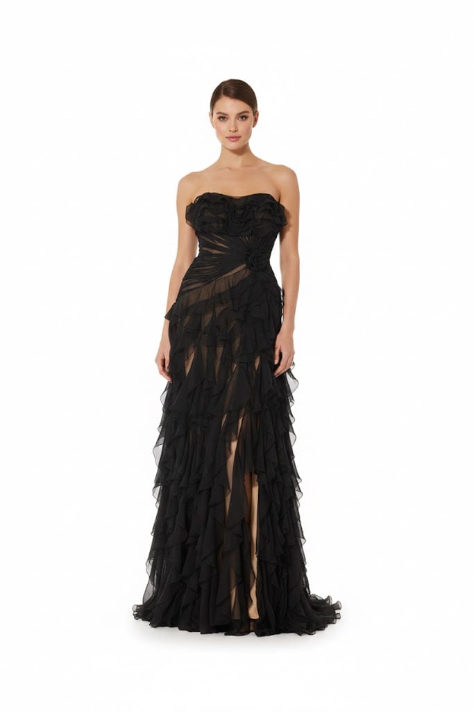 Terani dresses Terani - 252E5537-nude black