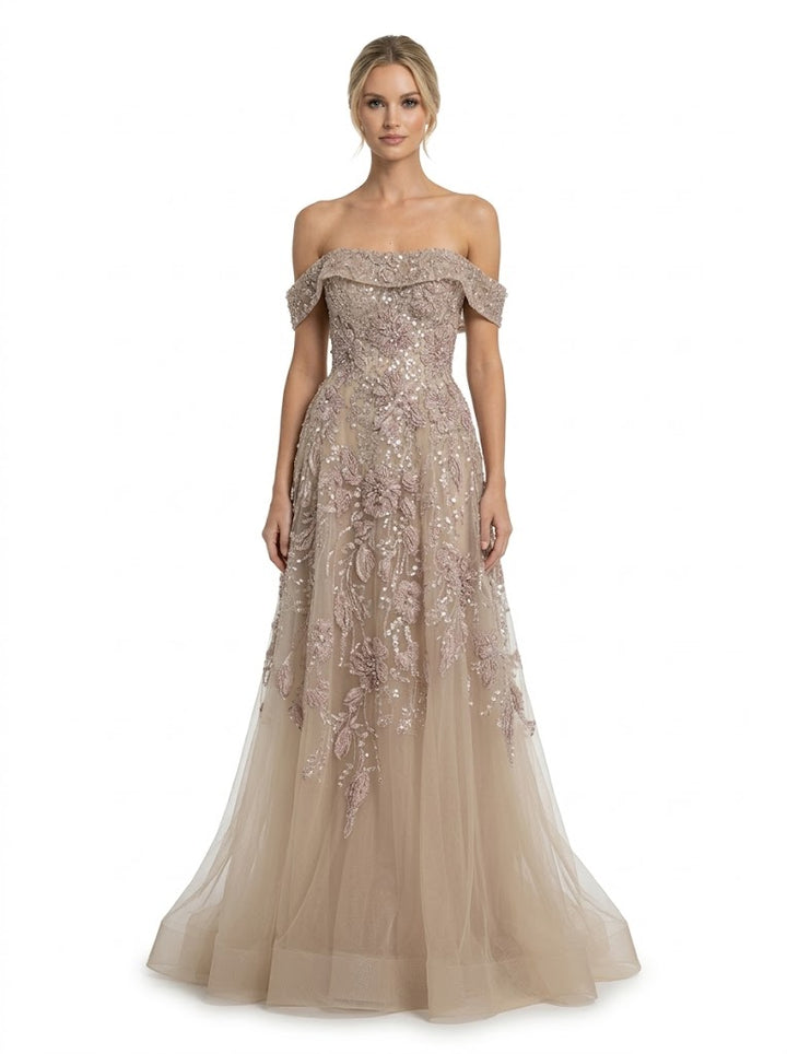 Terani - 261m6435-nude dresses Terani