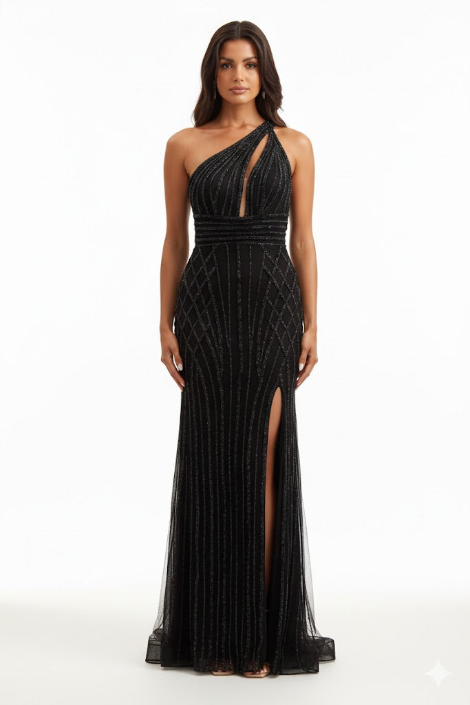 Amelia - 8001-black dresses Amelia