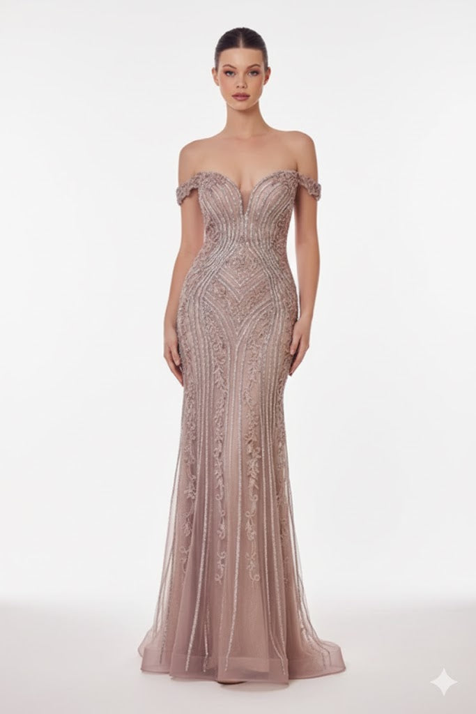 Andrea And Leo -a1257-Dusty Mauve dresses Andrea and Leo