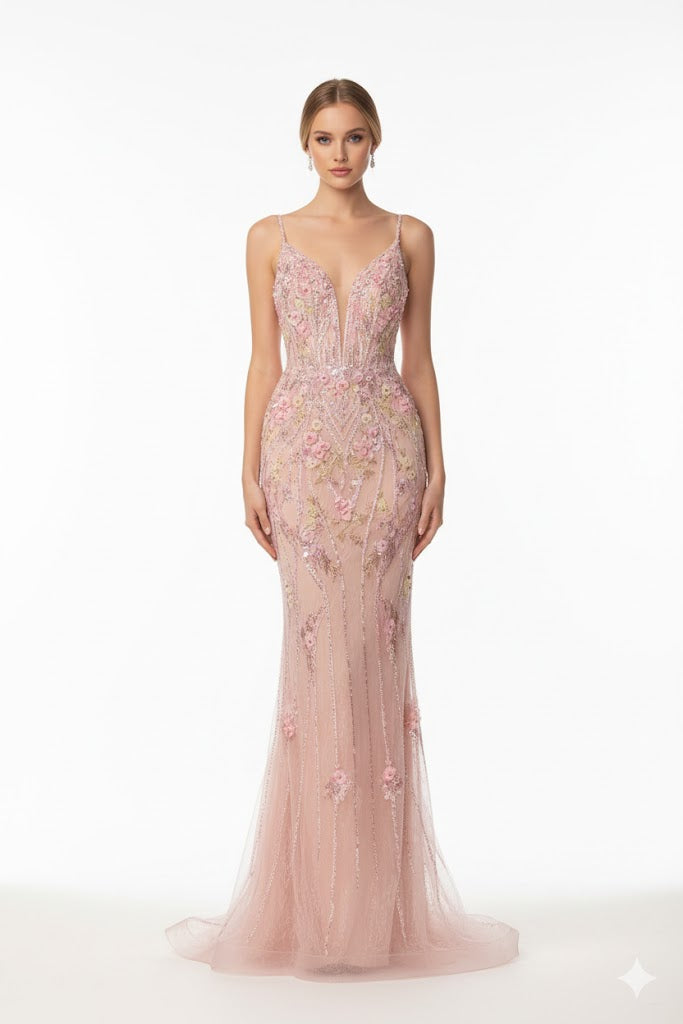 Andrea And Leo - a1500- pink dresses Andrea and Leo