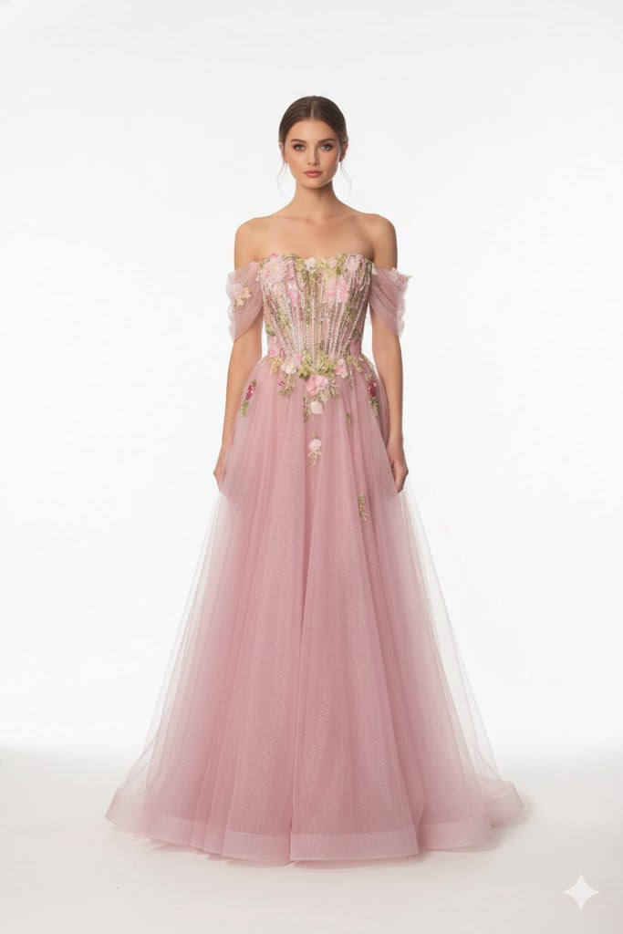 Andrea And Leo - a1479- mauve dresses Andrea and Leo