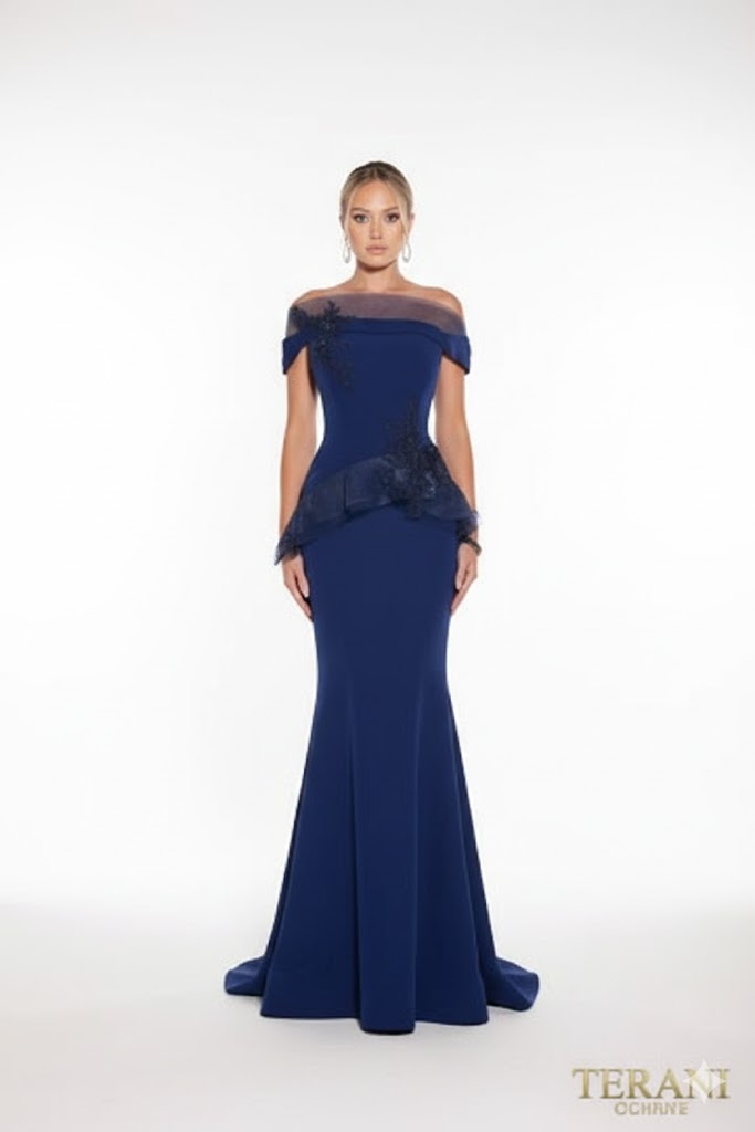 Terani - 241M2728 - Navy dresses Terani